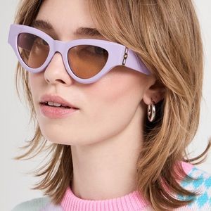 Le Specs Fanplastico Sunglasses Purple Lavender